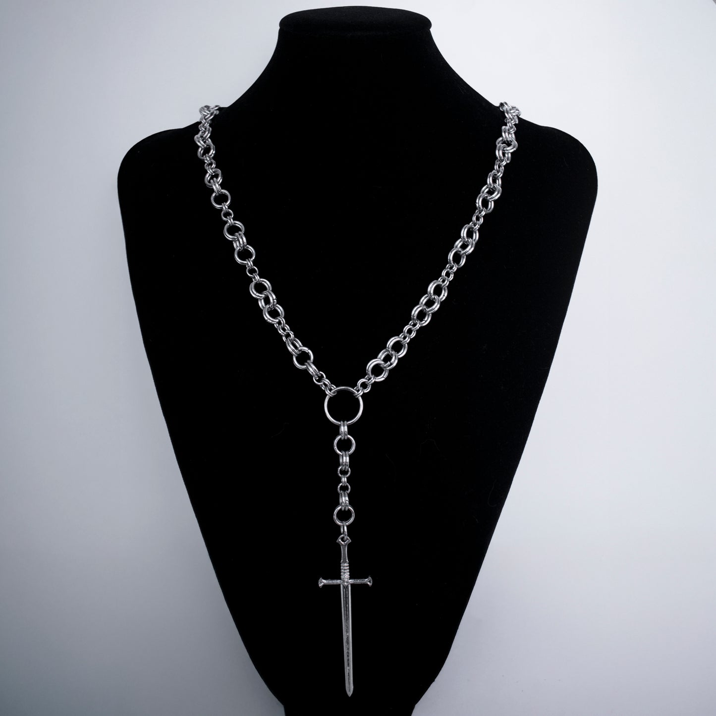Sombra de Acero - Collar Gótico Metalico