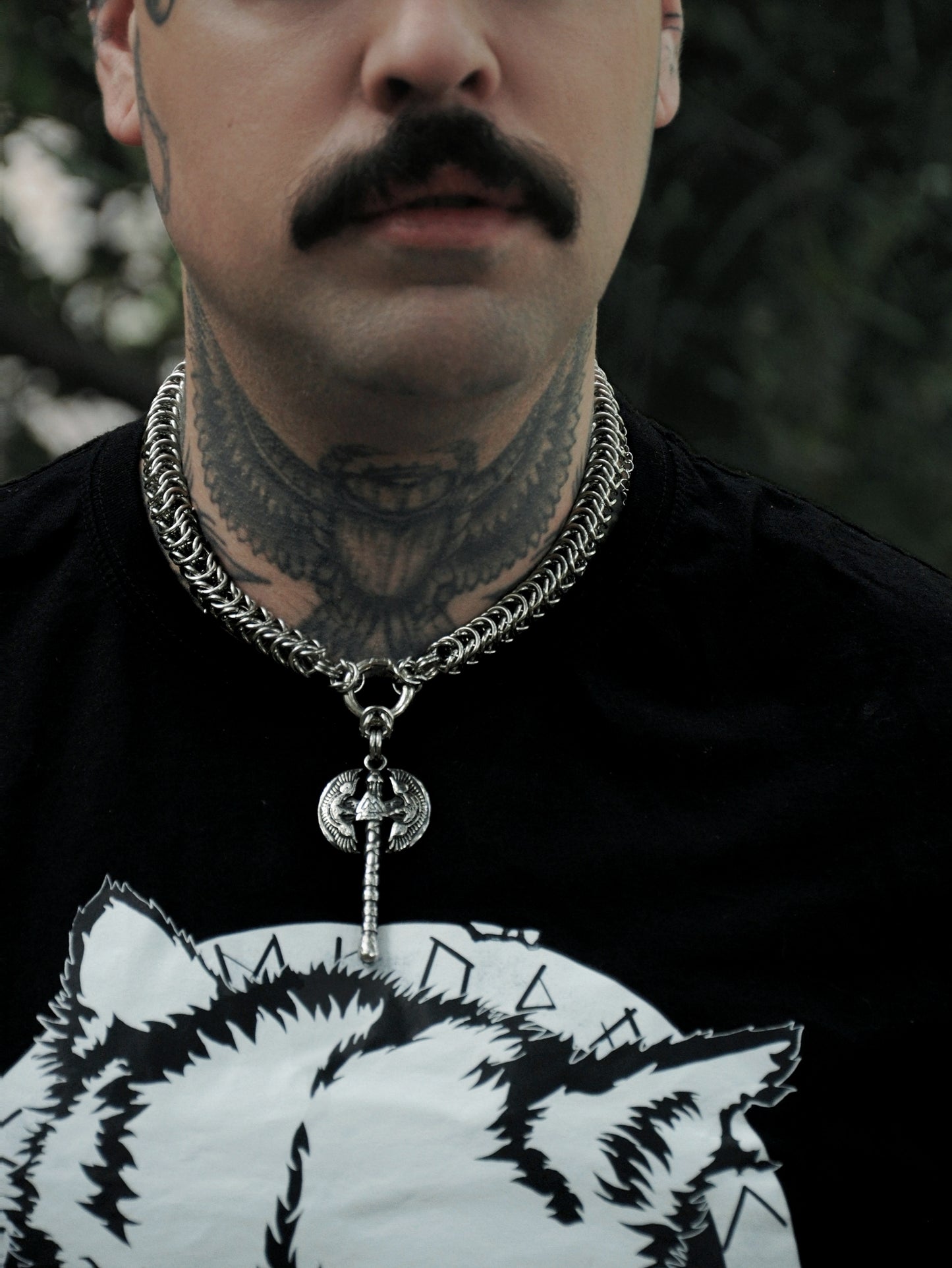 Collar Vikingo Ravensteel – Acero Inoxidable