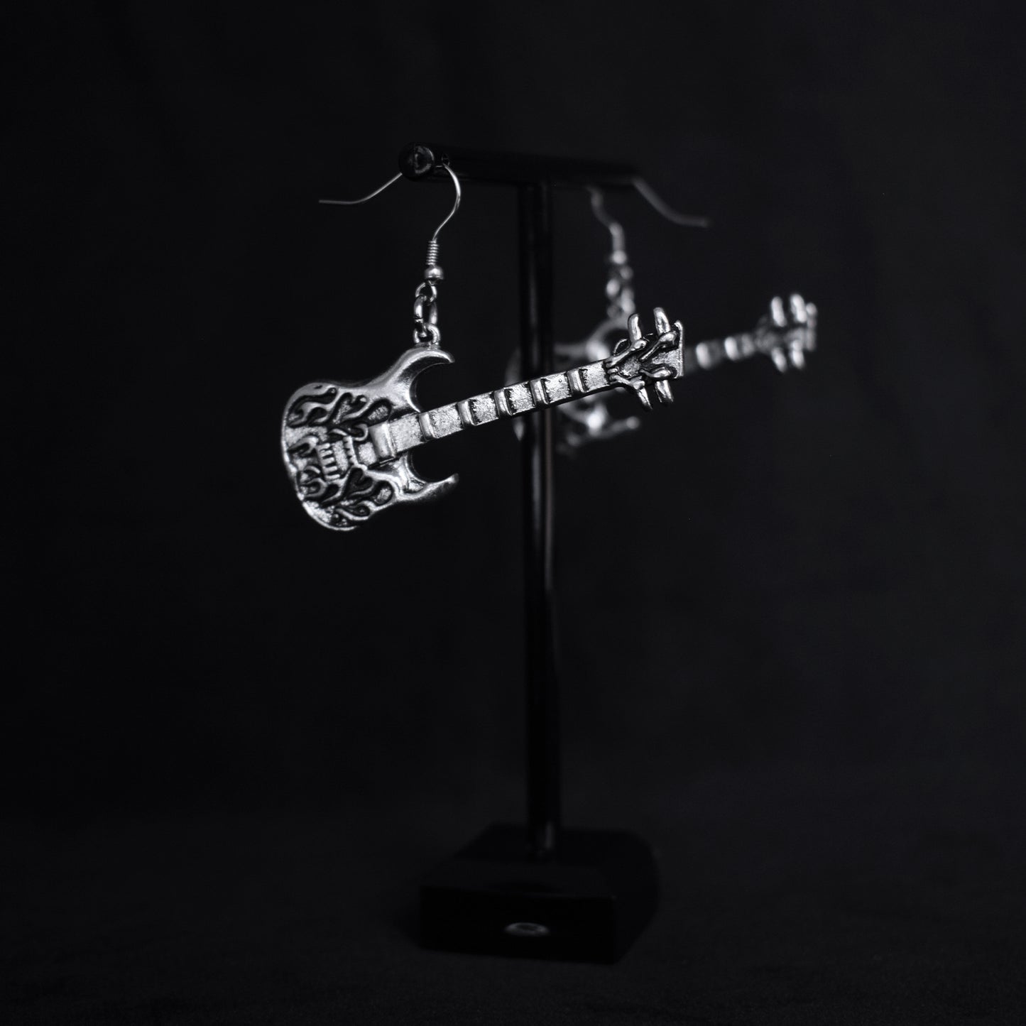 Pendientes Guitarra Heavy de Acero Inoxidable