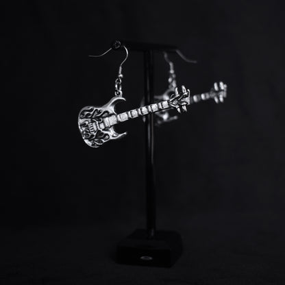 Pendientes Guitarra Heavy de Acero Inoxidable