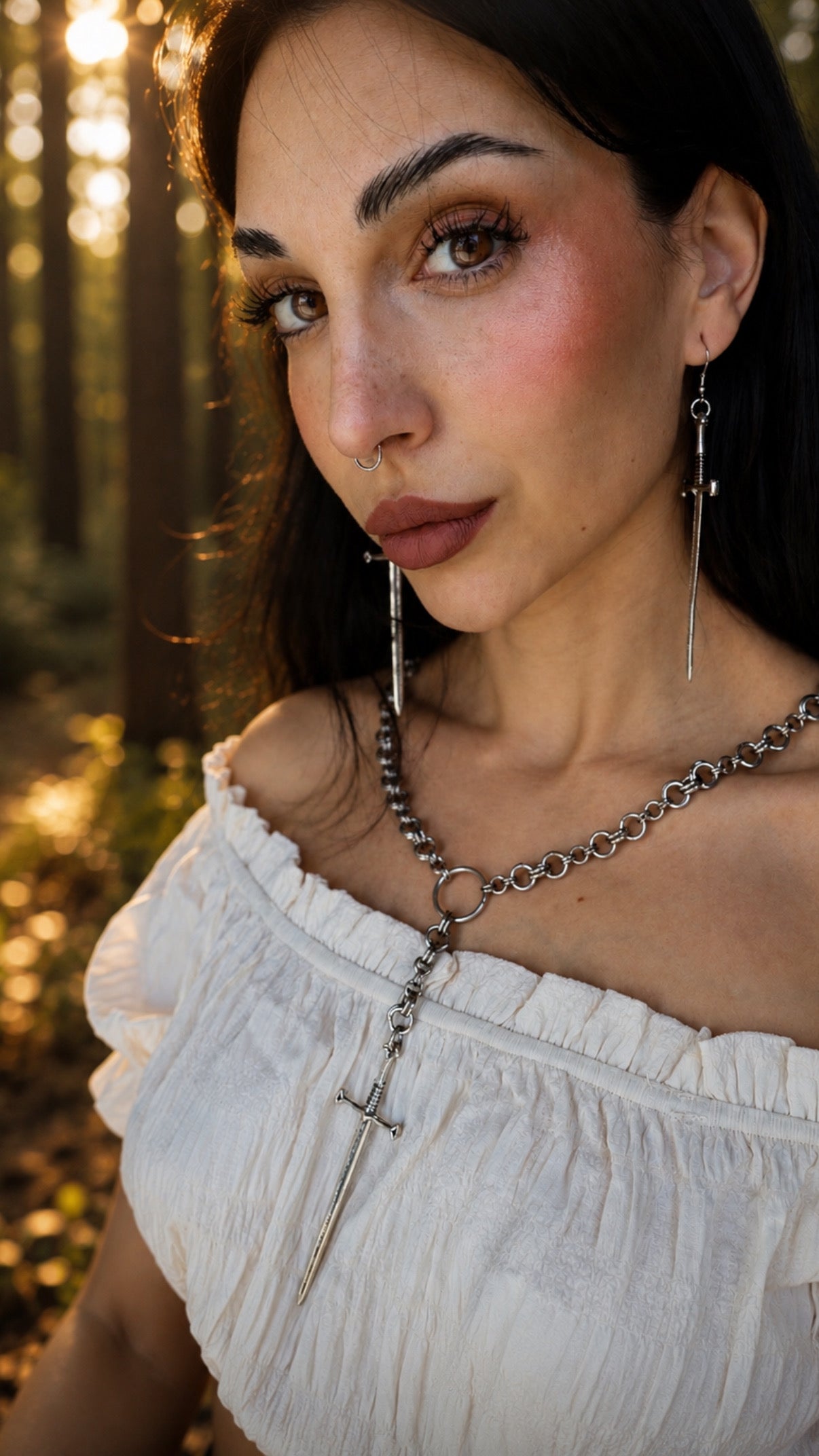 Sombra de Acero - Collar Gótico Metalico