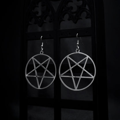 PENDIENTES PENTAGRAMA INVERTIDO