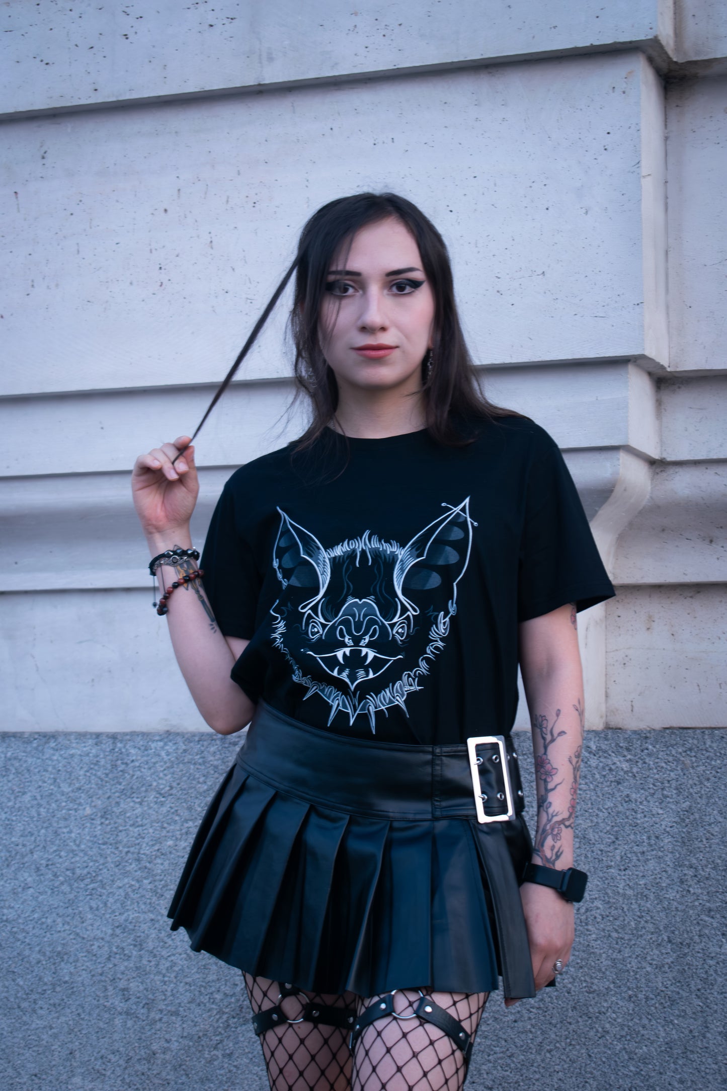 Camiseta gótica murciélago YMIR