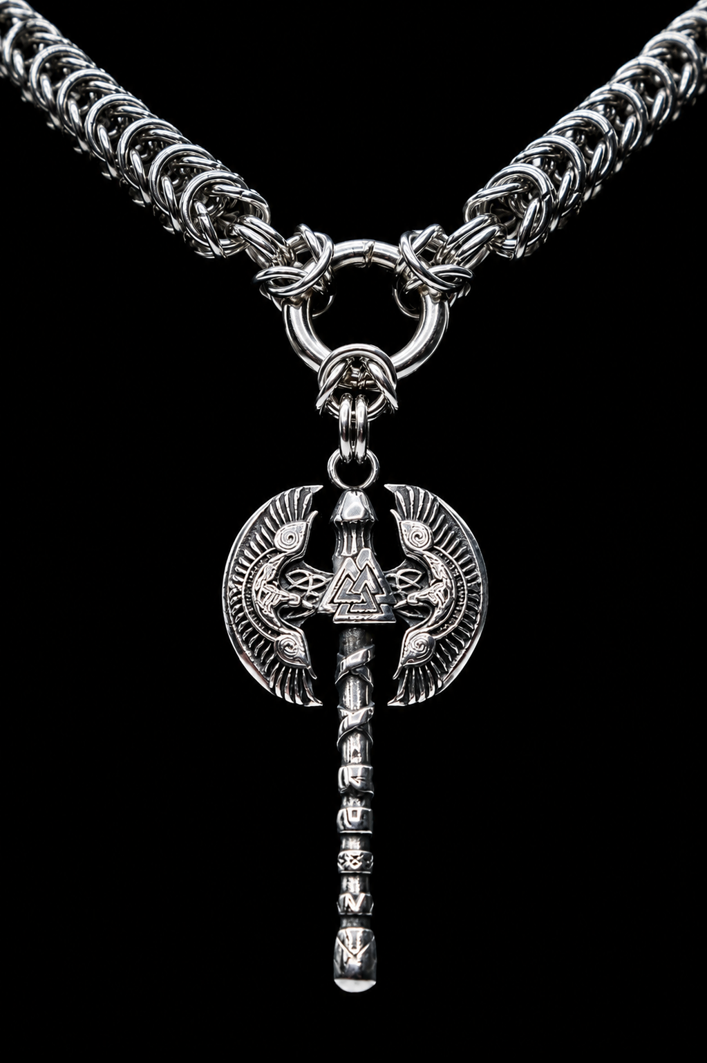 Collar Vikingo Ravensteel – Acero Inoxidable
