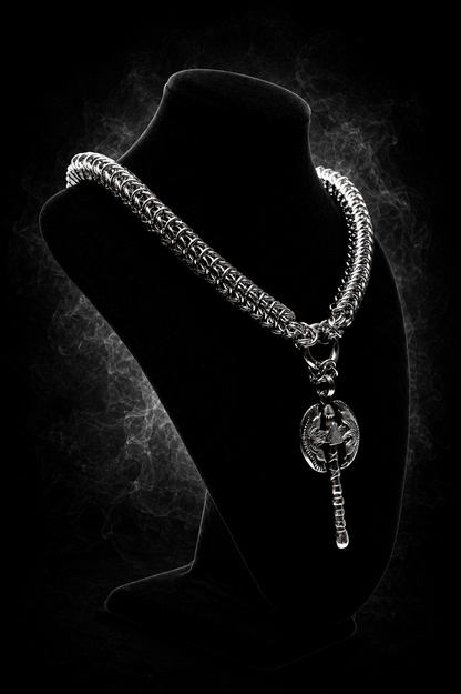 Collar Vikingo Ravensteel – Acero Inoxidable