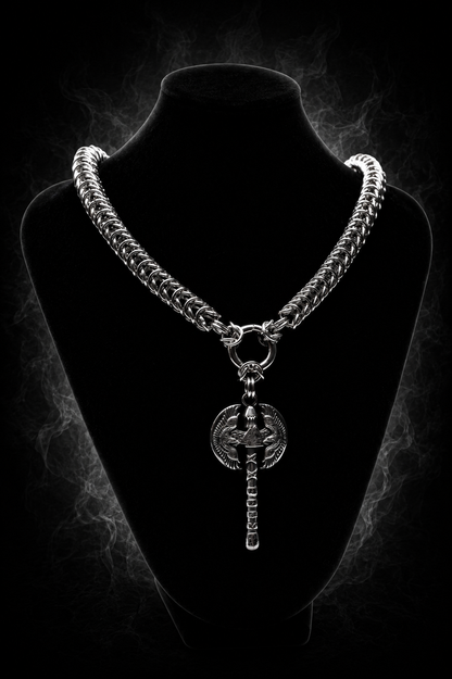 Collar Vikingo Ravensteel – Acero Inoxidable