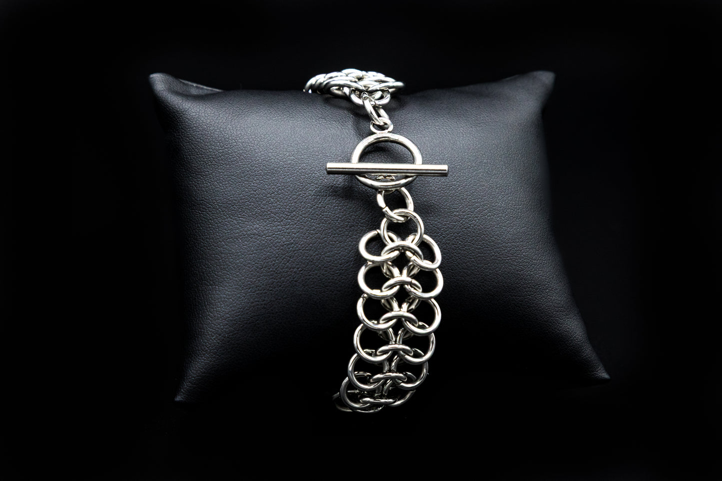 Nocturne Chain – Pulsera Gótica de Acero Inoxidable con Eslabones Gruesos